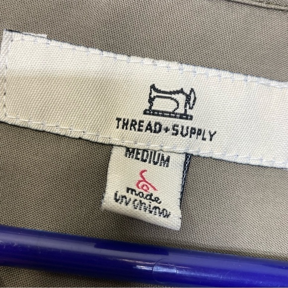 Thread & Supply T-Shirt Dress green pockets has a couple of spots see pics M - Picture 2 of 11